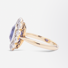 Load image into Gallery viewer, Edwardian Colour Change Sapphire &amp; Diamond Ring
