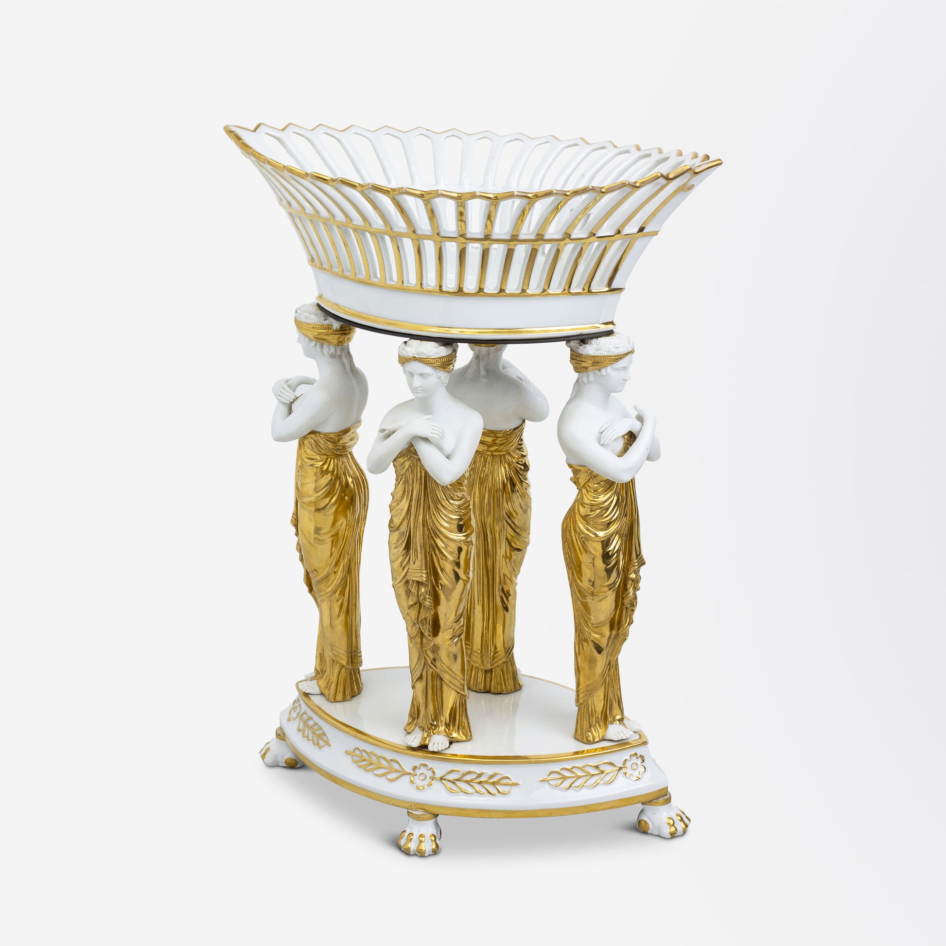 Hard Paste Porcelain Centrepiece by P.L. Dagoty of Paris