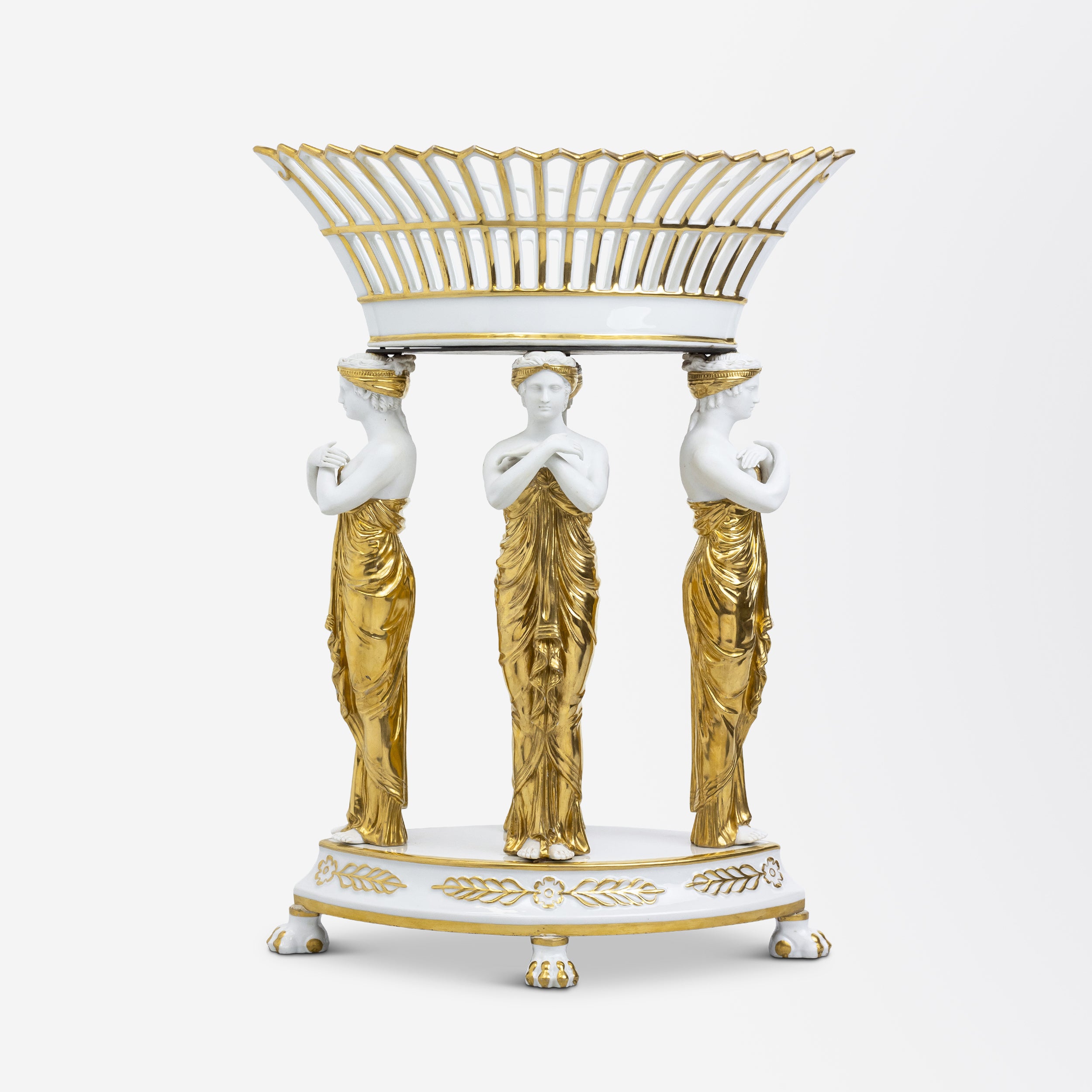 Hard Paste Porcelain Centrepiece by P.L. Dagoty of Paris