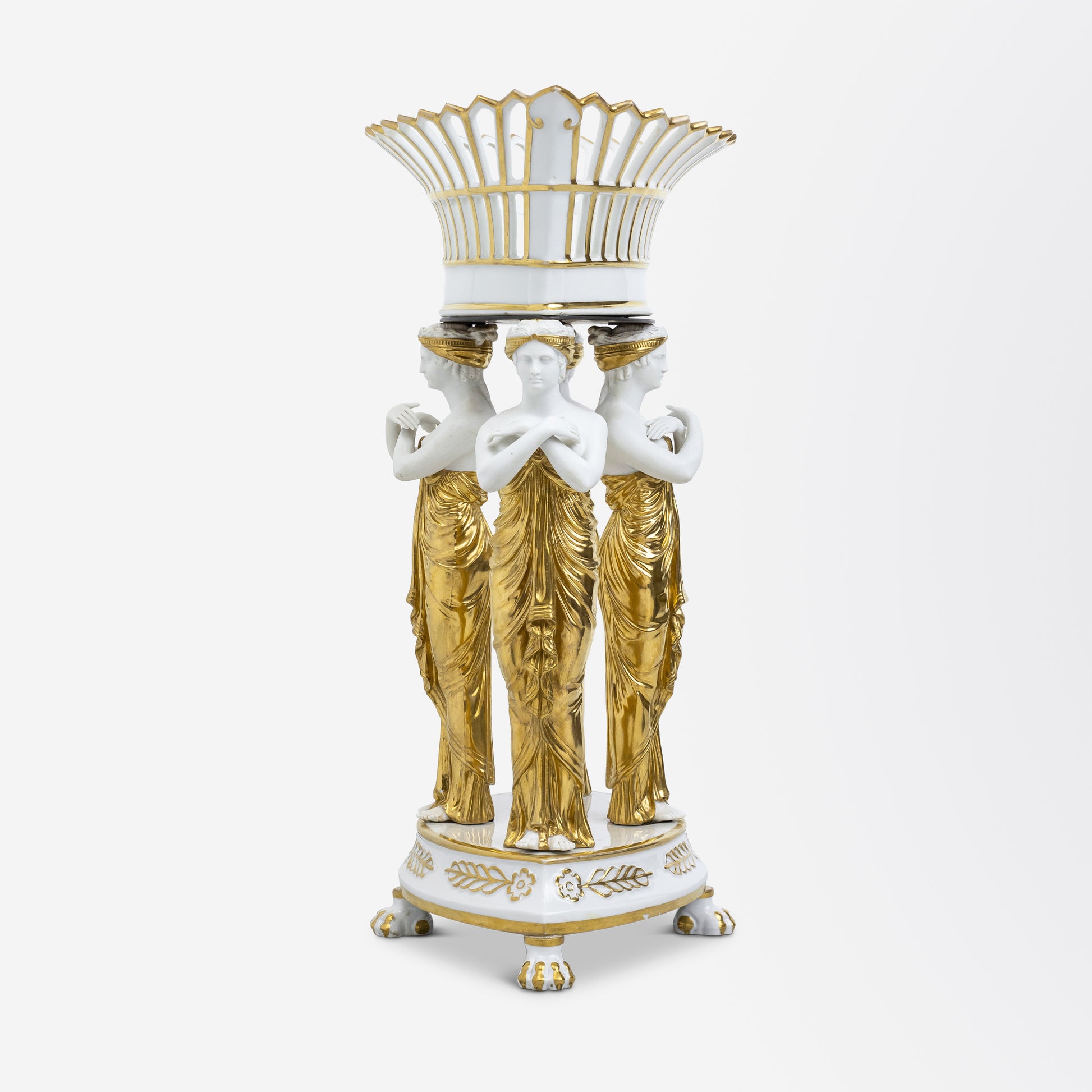 Hard Paste Porcelain Centrepiece by P.L. Dagoty of Paris