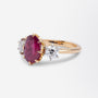 Thai Ruby & Old European Cut Diamond Ring