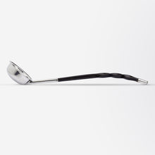 Load image into Gallery viewer, Scottish Sterling Silver Toddy Ladle with Twisted Horn Handle by James &amp; Walter Marshall
