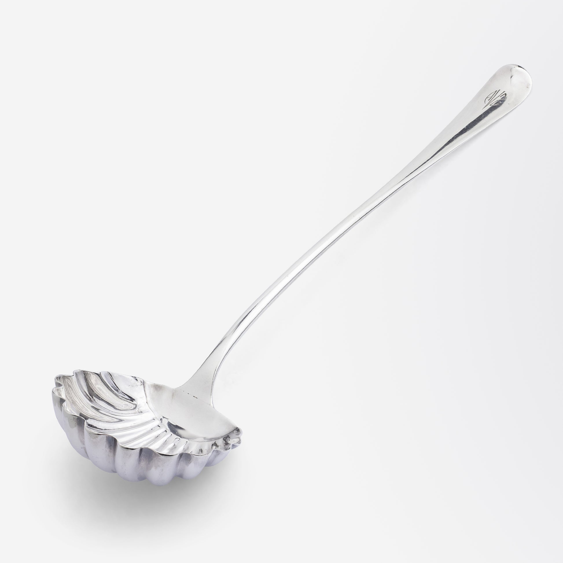 Scottish Sterling Silver Shell Form Ladle - The Antique Guild