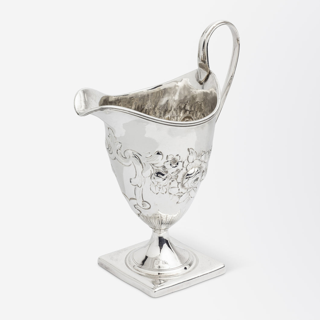 George III Sterling Creamer by Peter & Ann Bateman