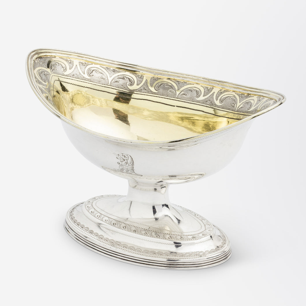 George III Sterling Salt Cellar by Peter & Ann Bateman