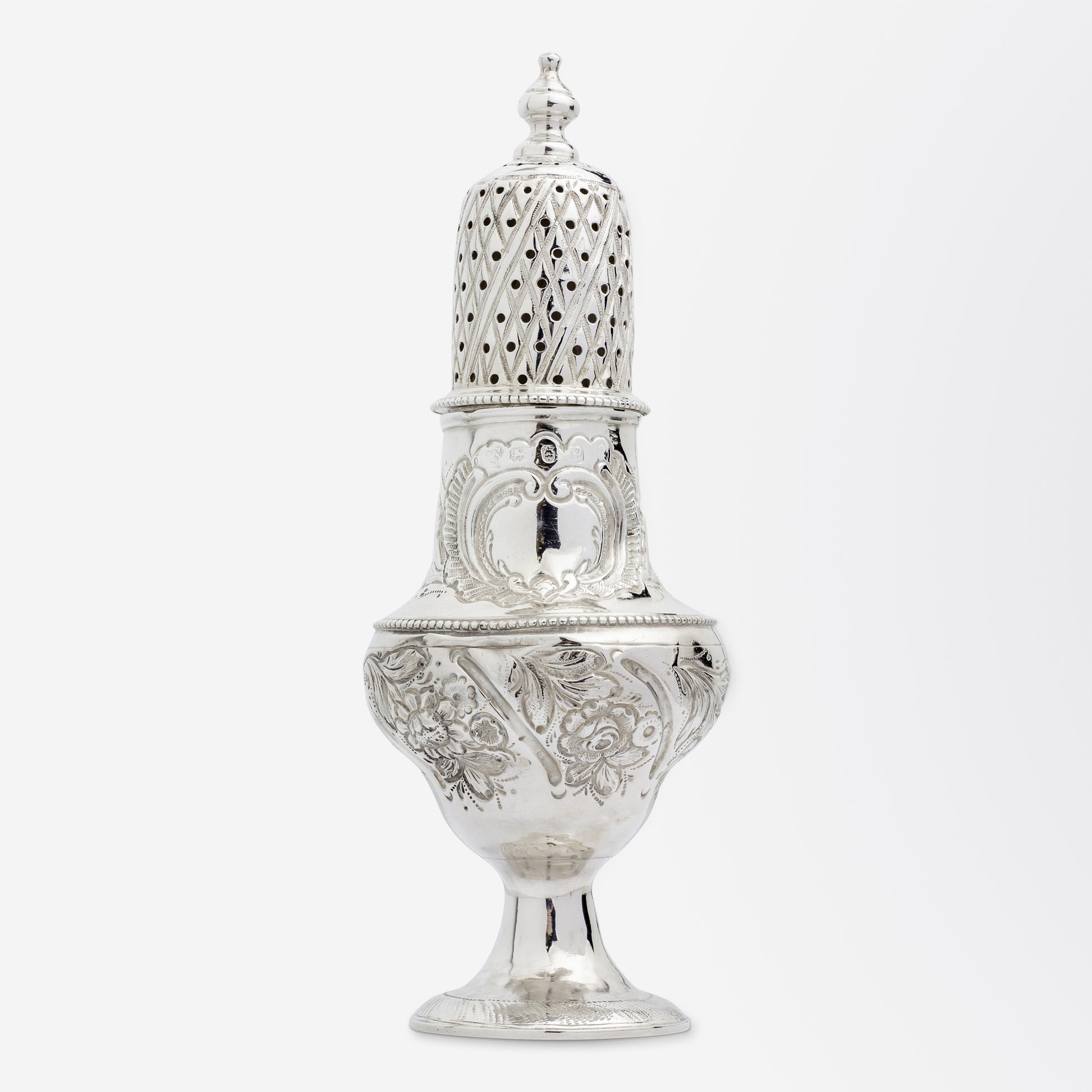 George III Sterling Silver Sugar Shaker by Peter & Jonathan Bateman