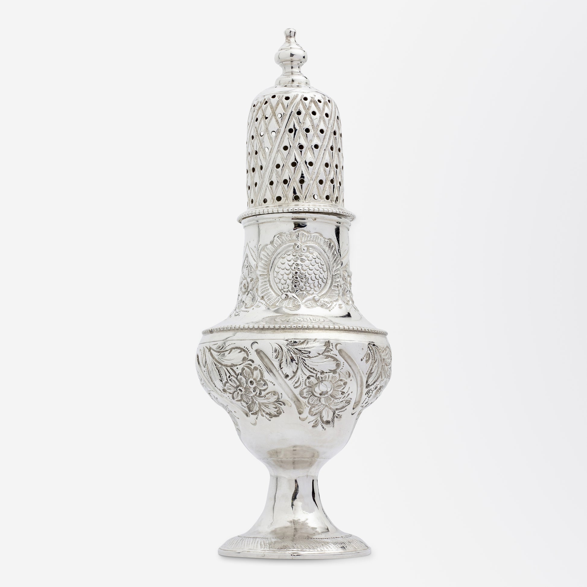 George III Sterling Silver Sugar Shaker by Peter & Jonathan Bateman