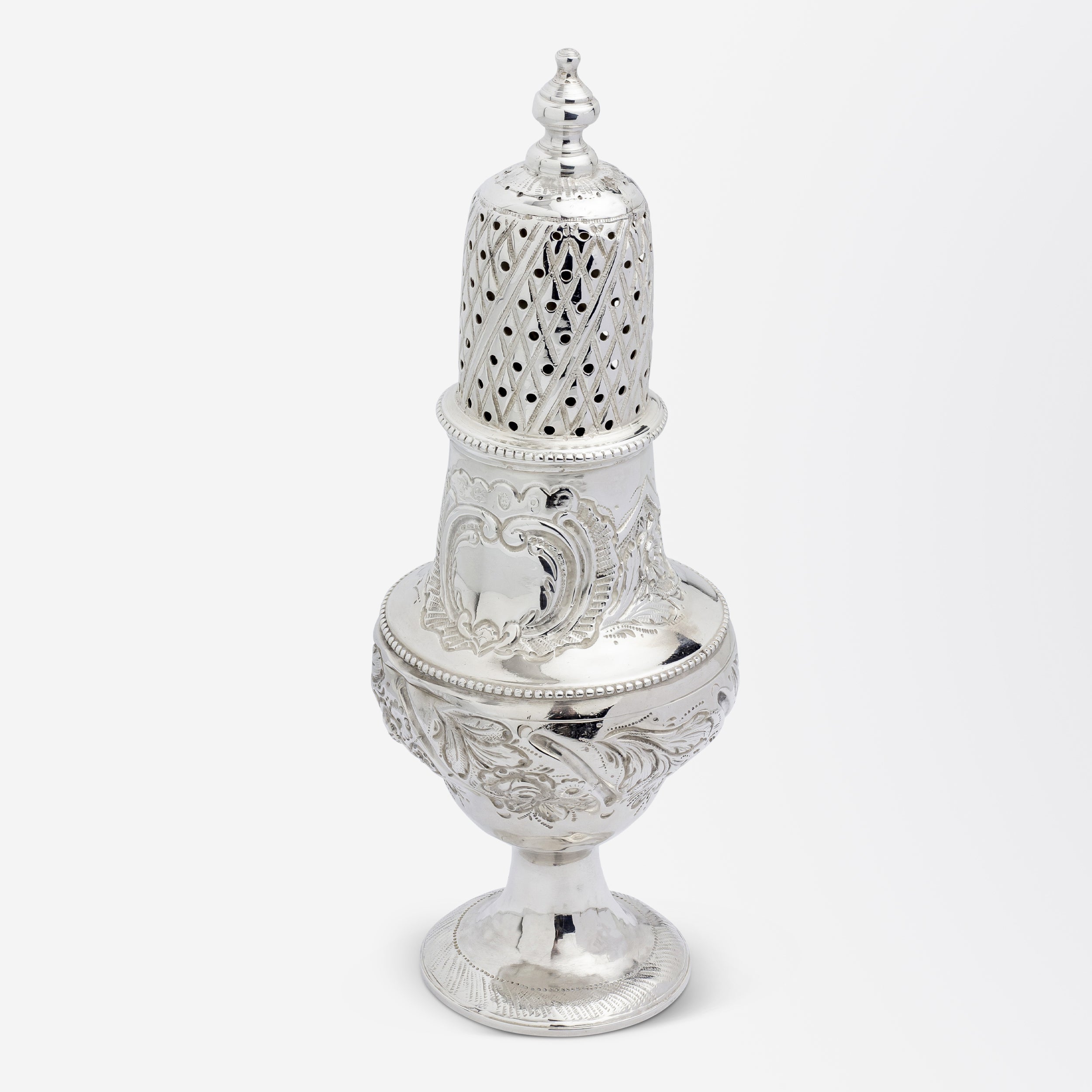 George III Sterling Silver Sugar Shaker by Peter & Jonathan Bateman