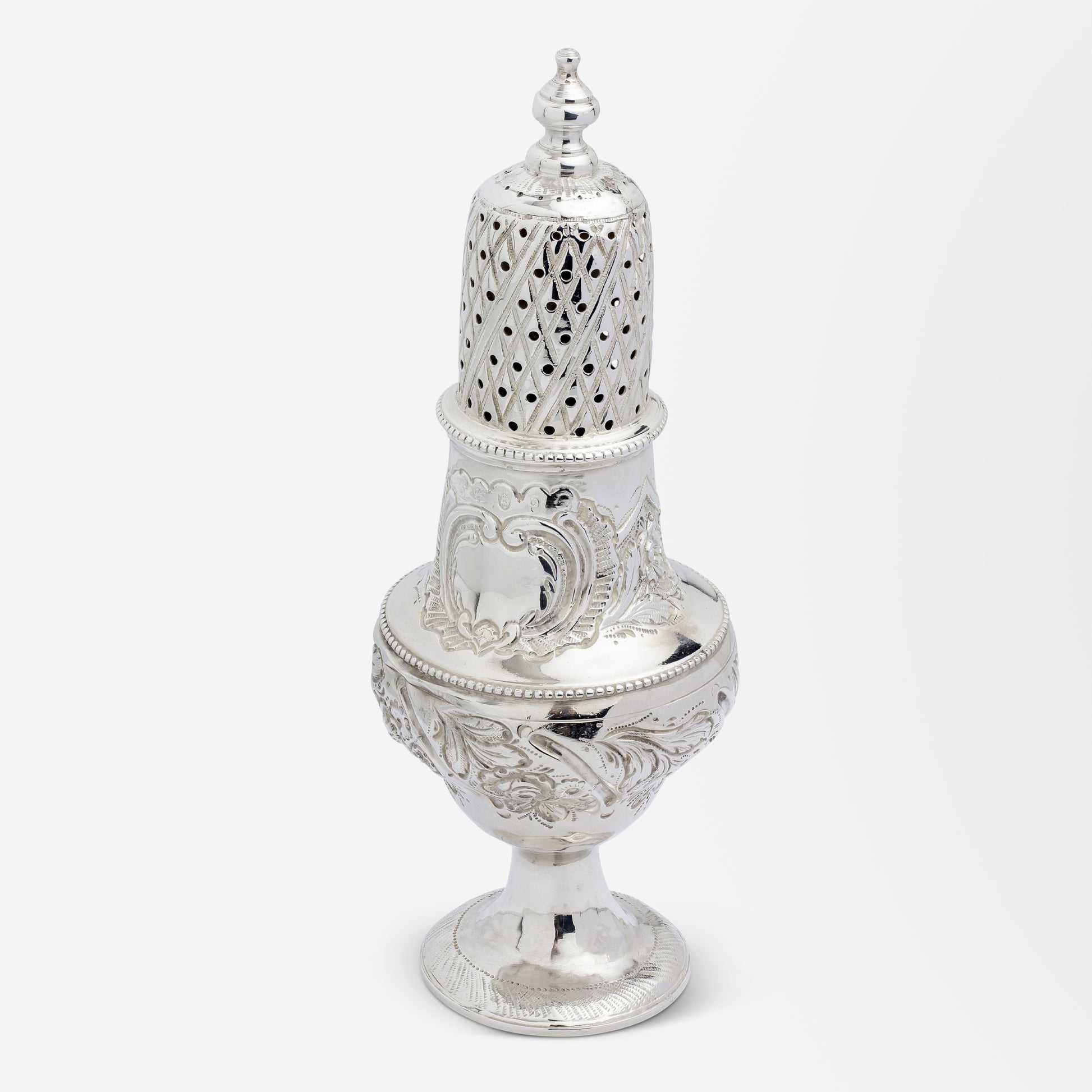 George III Sterling Silver Sugar Shaker by Peter & Jonathan Bateman
