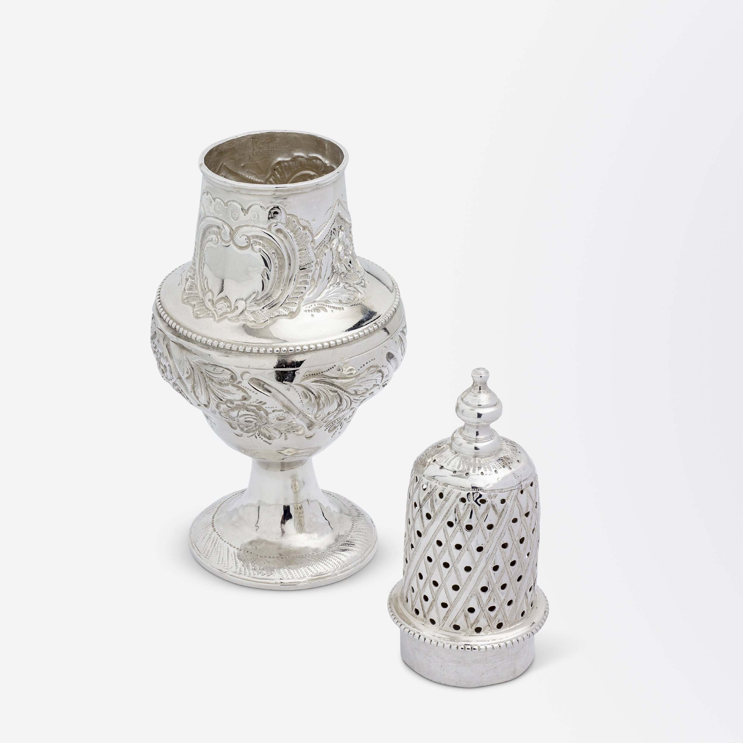 George III Sterling Silver Sugar Shaker by Peter & Jonathan Bateman