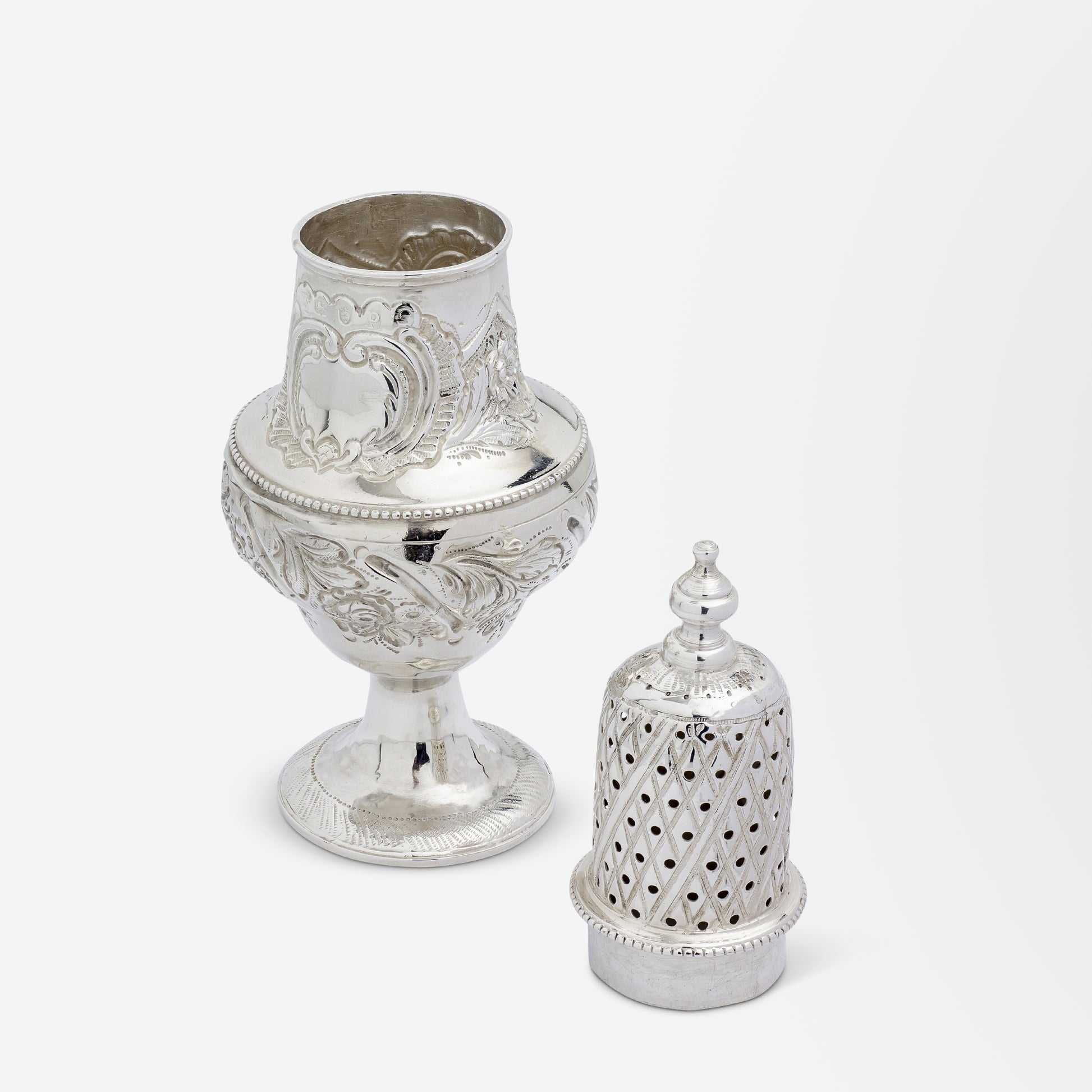 George III Sterling Silver Sugar Shaker by Peter & Jonathan Bateman