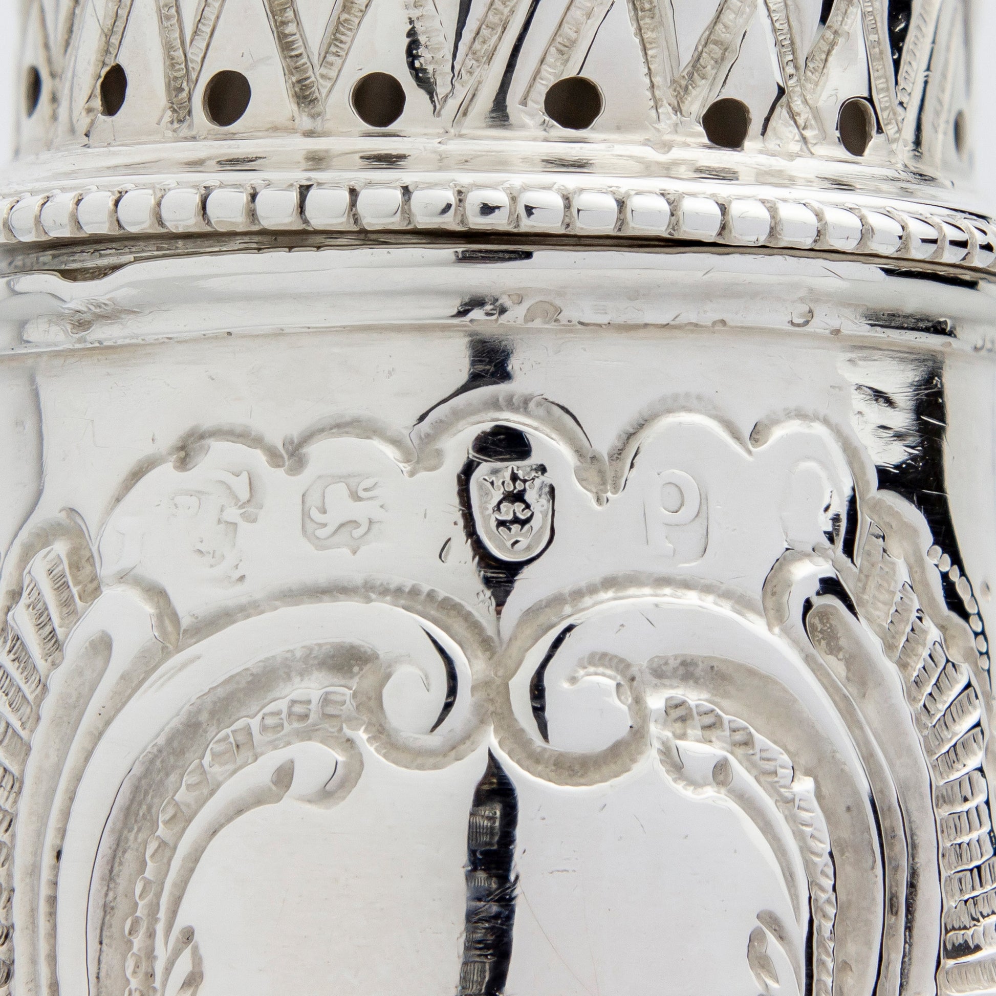 George III Sterling Silver Sugar Shaker by Peter & Jonathan Bateman