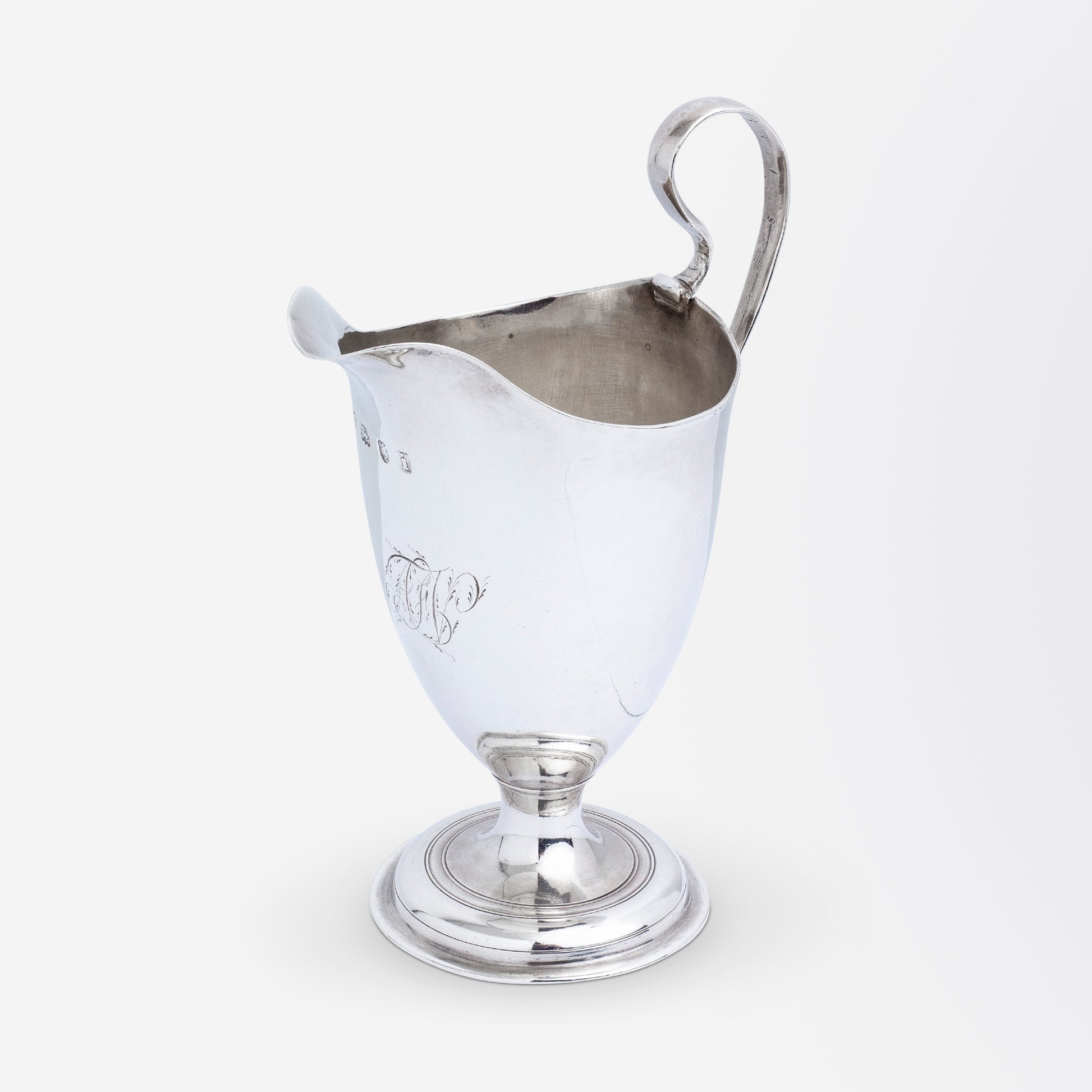 George III Sterling Silver Creamer by Robert Hennell I