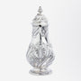 George II Period Sterling Silver Coffee Pot with Floral Repousse