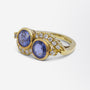 Ceylon Sapphire & Diamond Dress Ring - The Antique Guild