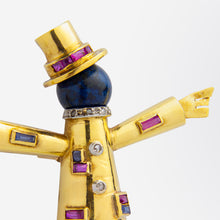 Load image into Gallery viewer, J Lacloche, Retro Period, Scarecrow Brooch Pin
