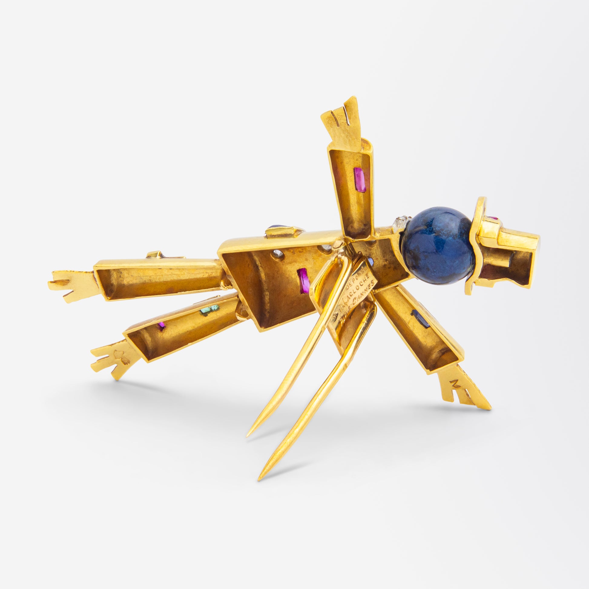 Broche épouvantail J Lacloche, style rétro