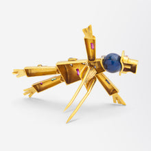 Load image into Gallery viewer, J Lacloche, Retro Period, Scarecrow Brooch Pin
