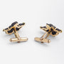 Pair of Japanese Shakudo Cufflinks