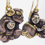 A Pair of Japanese Shakudo Hook Earrings