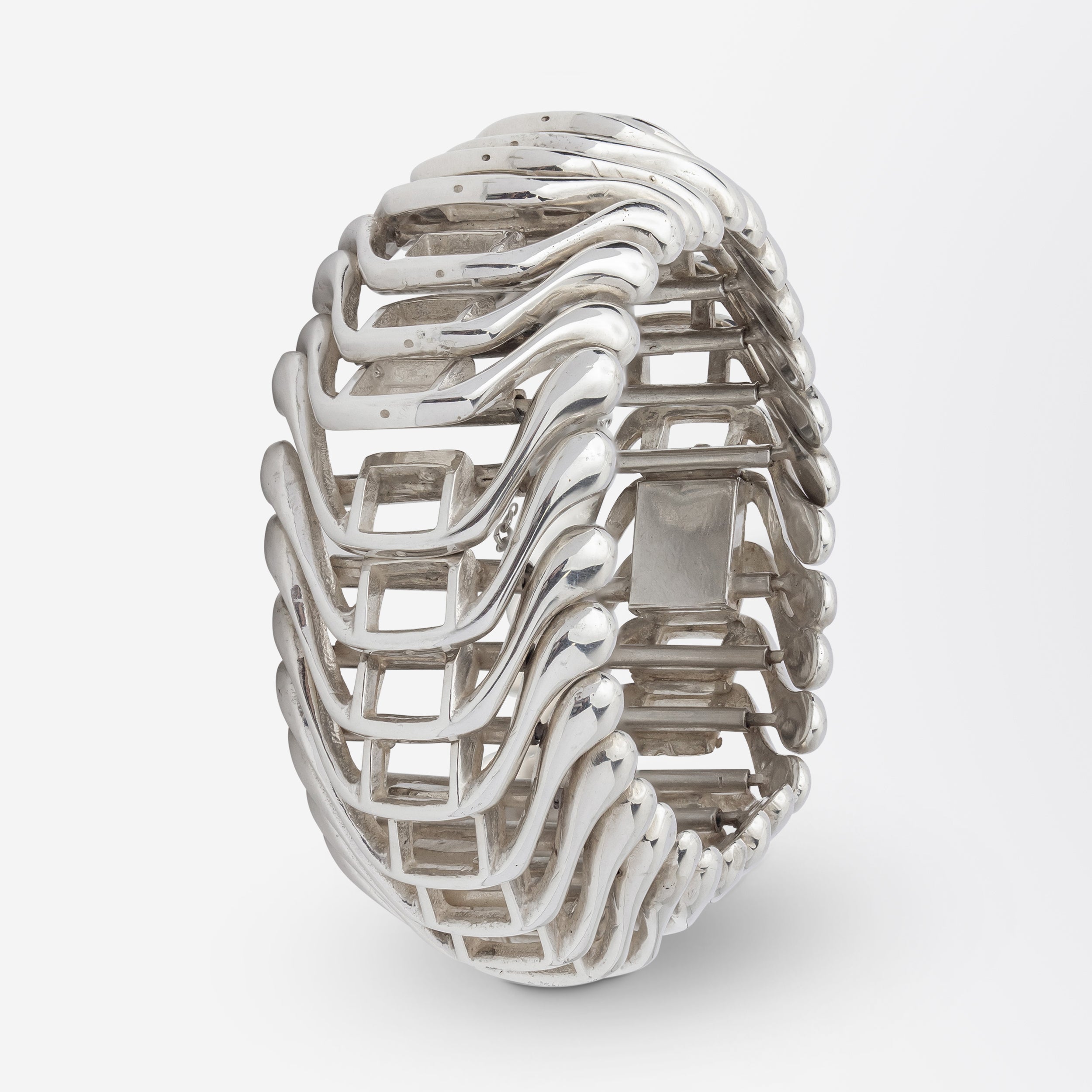 Bracelet moderniste en argent sterling