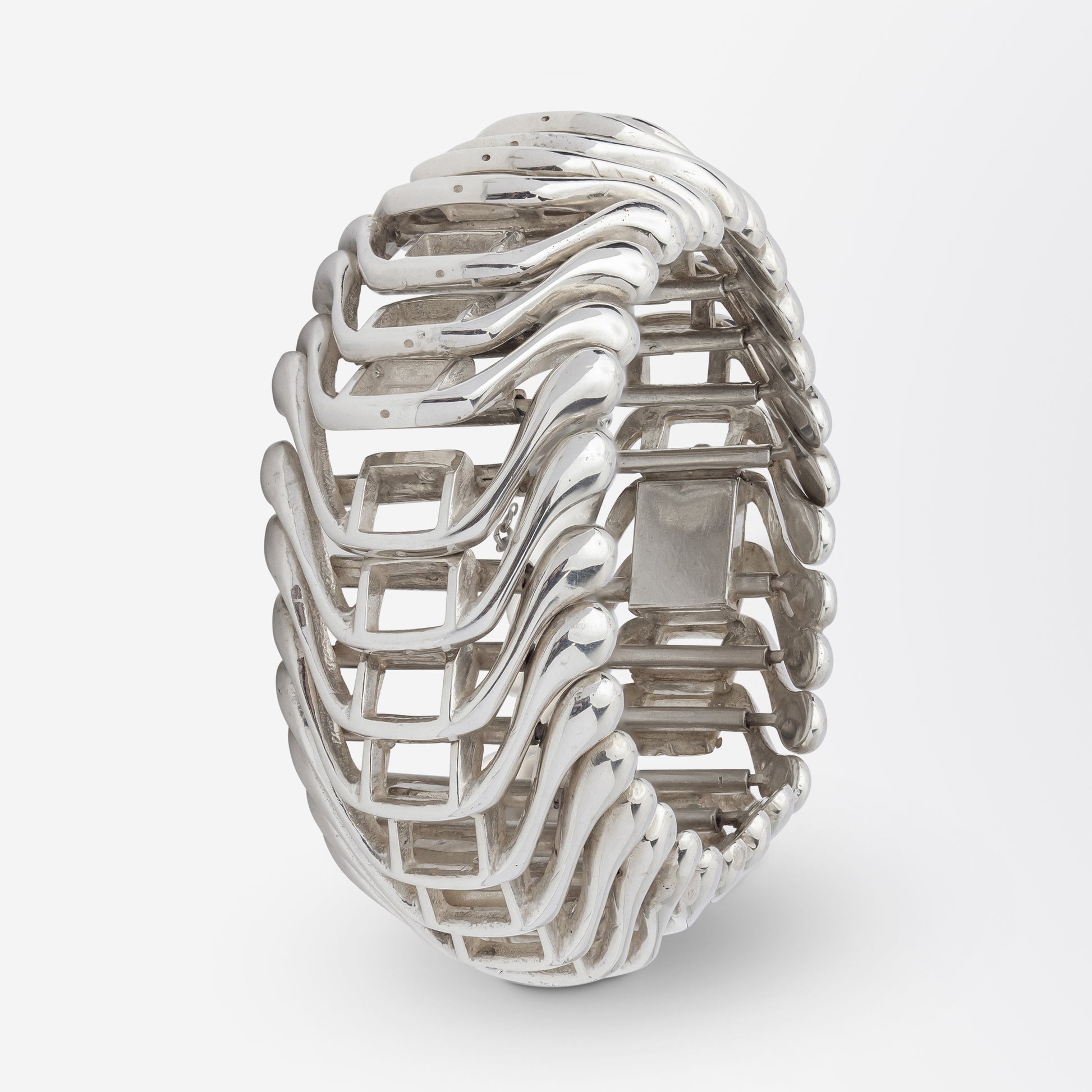 Bracelet moderniste en argent sterling