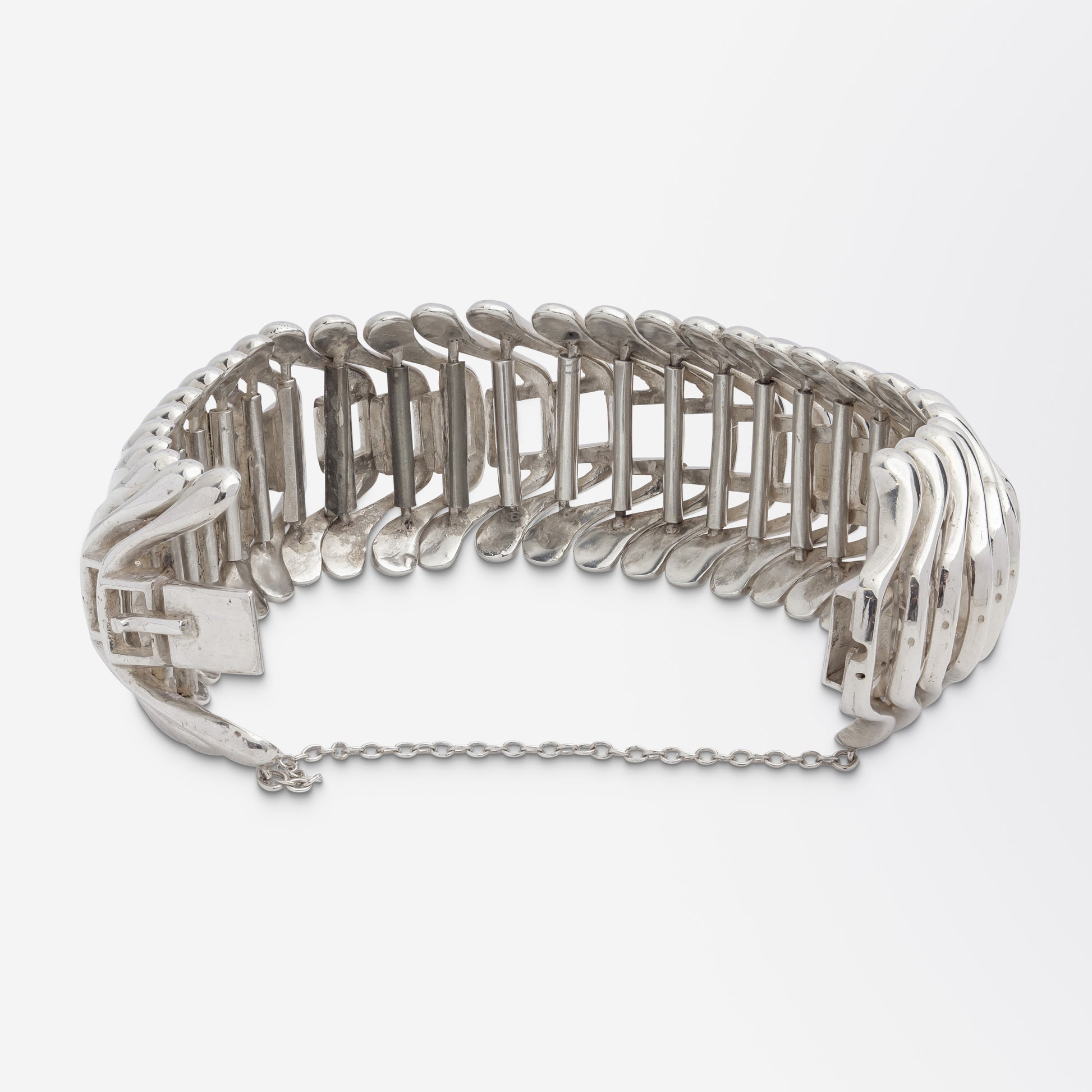 Bracelet moderniste en argent sterling