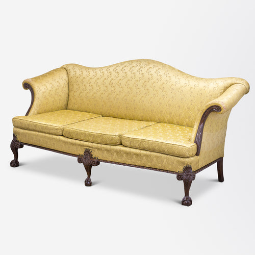 Chippendale Reproduction Three Seater Sofa