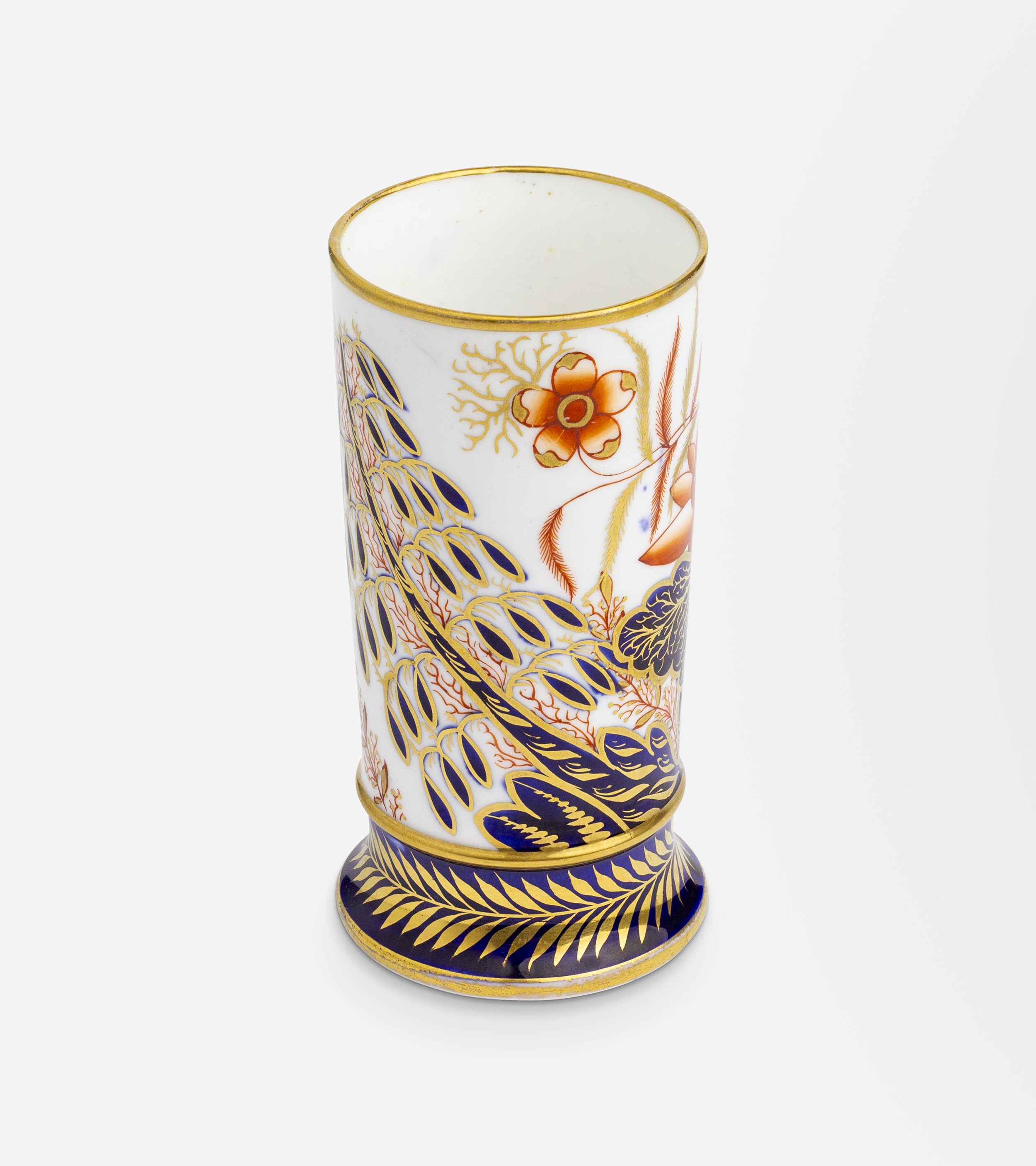 Spode Imari Style Spill Vase in 'Banana Tree' Pattern