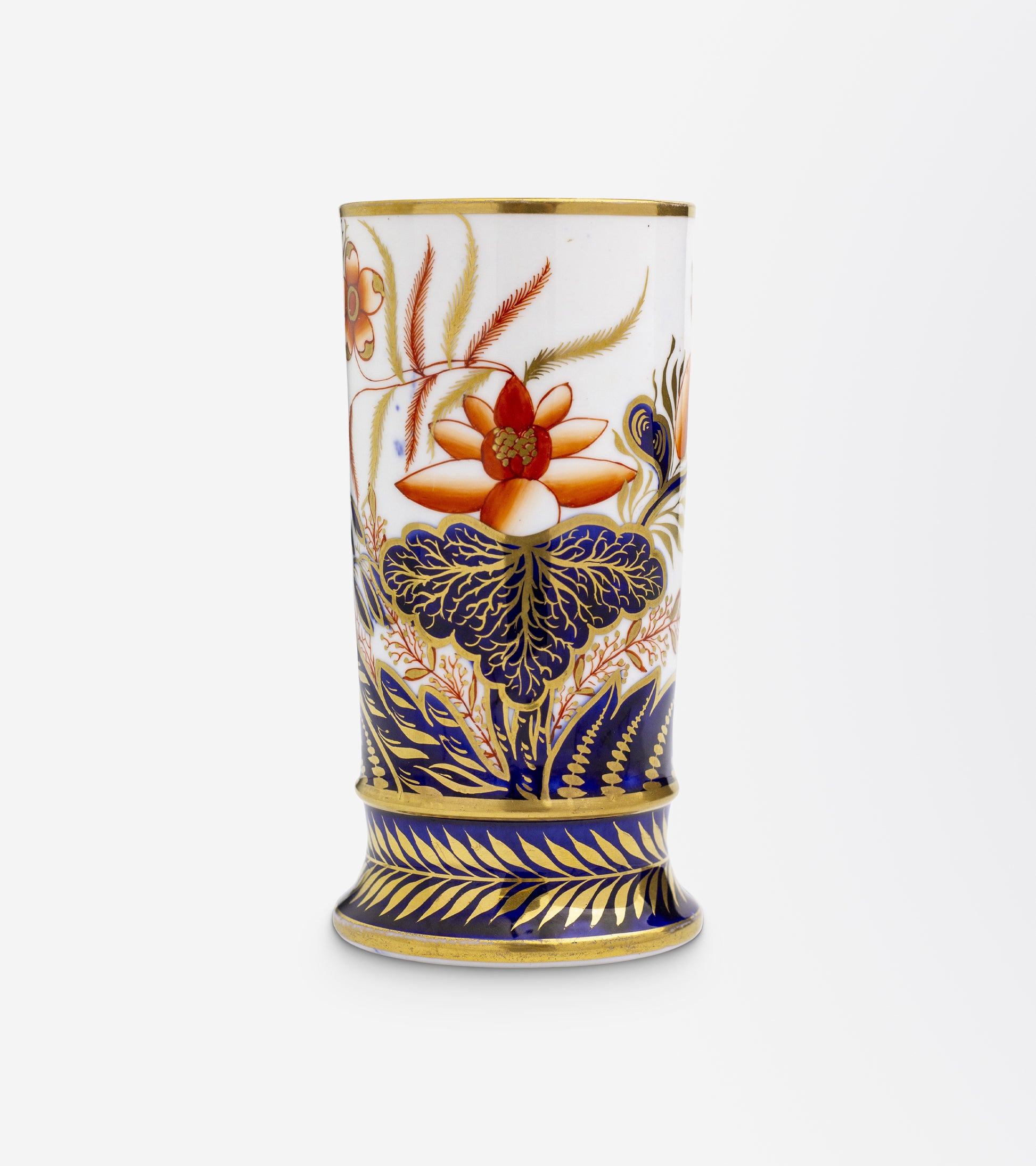 Spode Imari Style Spill Vase in 'Banana Tree' Pattern