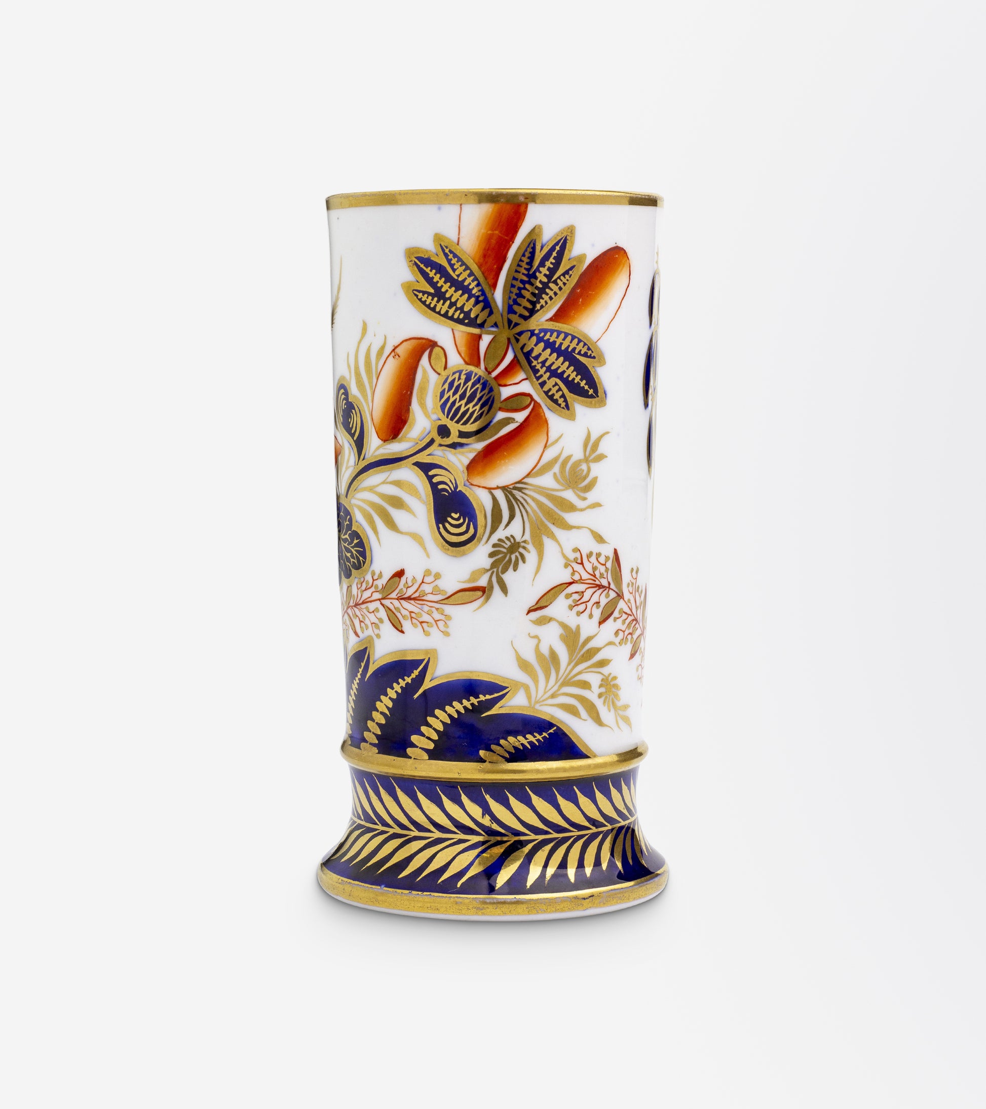 Spode Imari Style Spill Vase in 'Banana Tree' Pattern