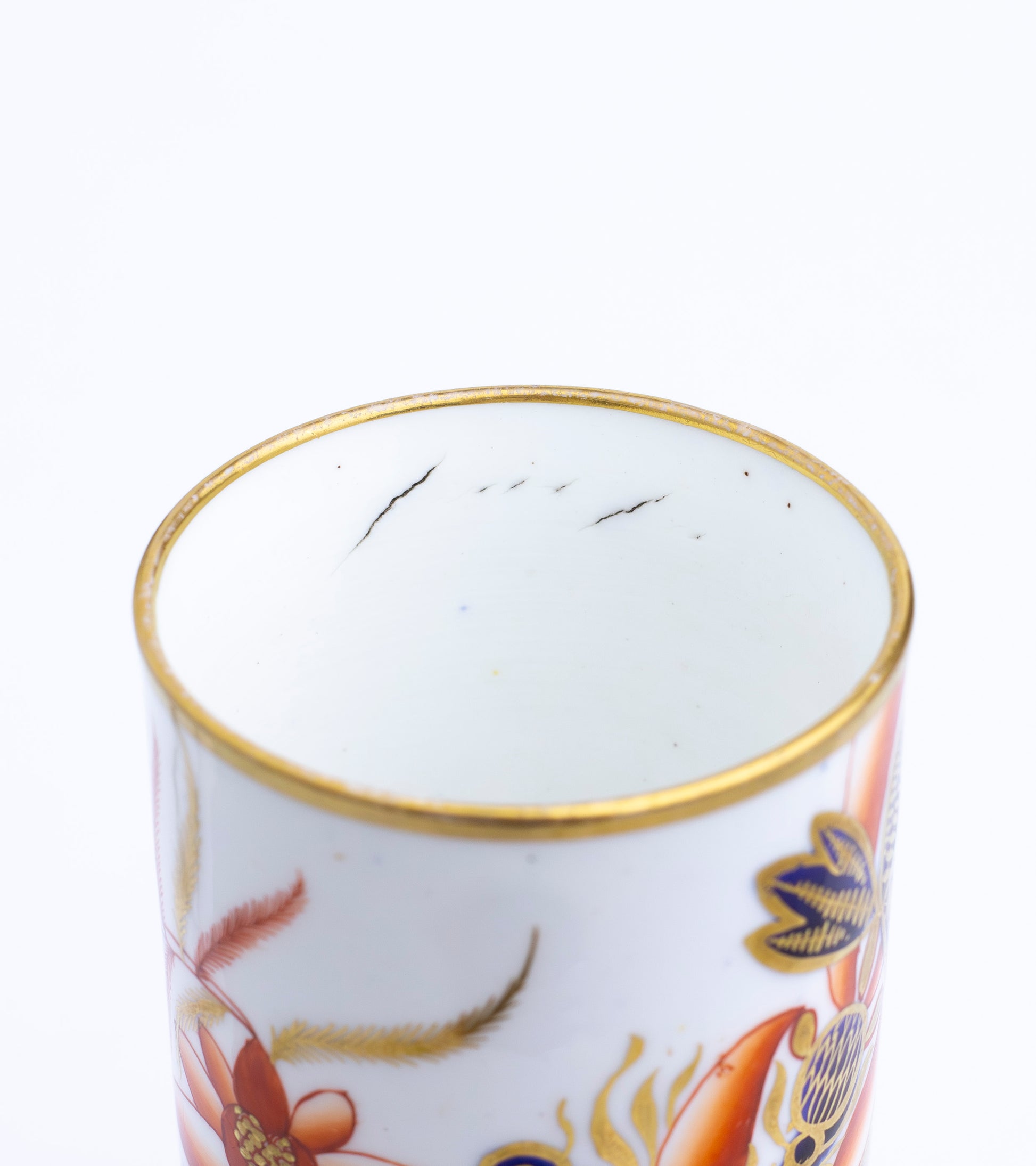 Spode Imari Style Spill Vase in 'Banana Tree' Pattern