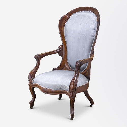 Victorian Walnut Parlour Chair