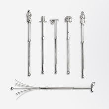 Load image into Gallery viewer, Set of Six Japanese Silver Swizzle Sticks
