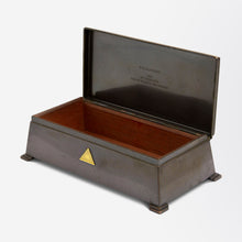 Load image into Gallery viewer, Bronze Tiffany &amp; Co Box with 18K Gold Appliques