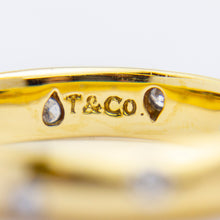 Load image into Gallery viewer, Tiffany &amp; Co 18kt Gold &amp; Diamond Etoile Ring
