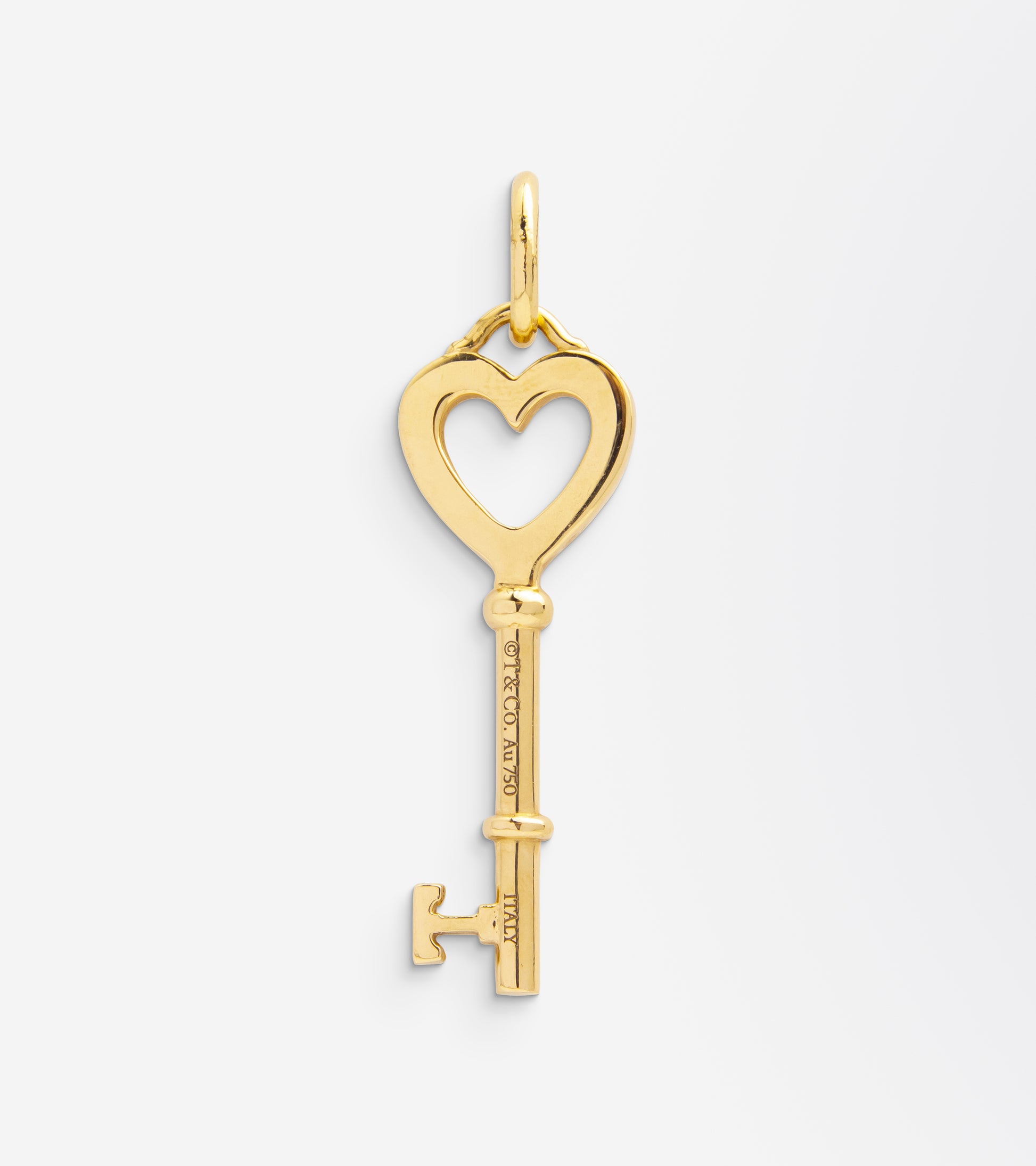 Tiffany and Co 18kt Gold Key Pendant