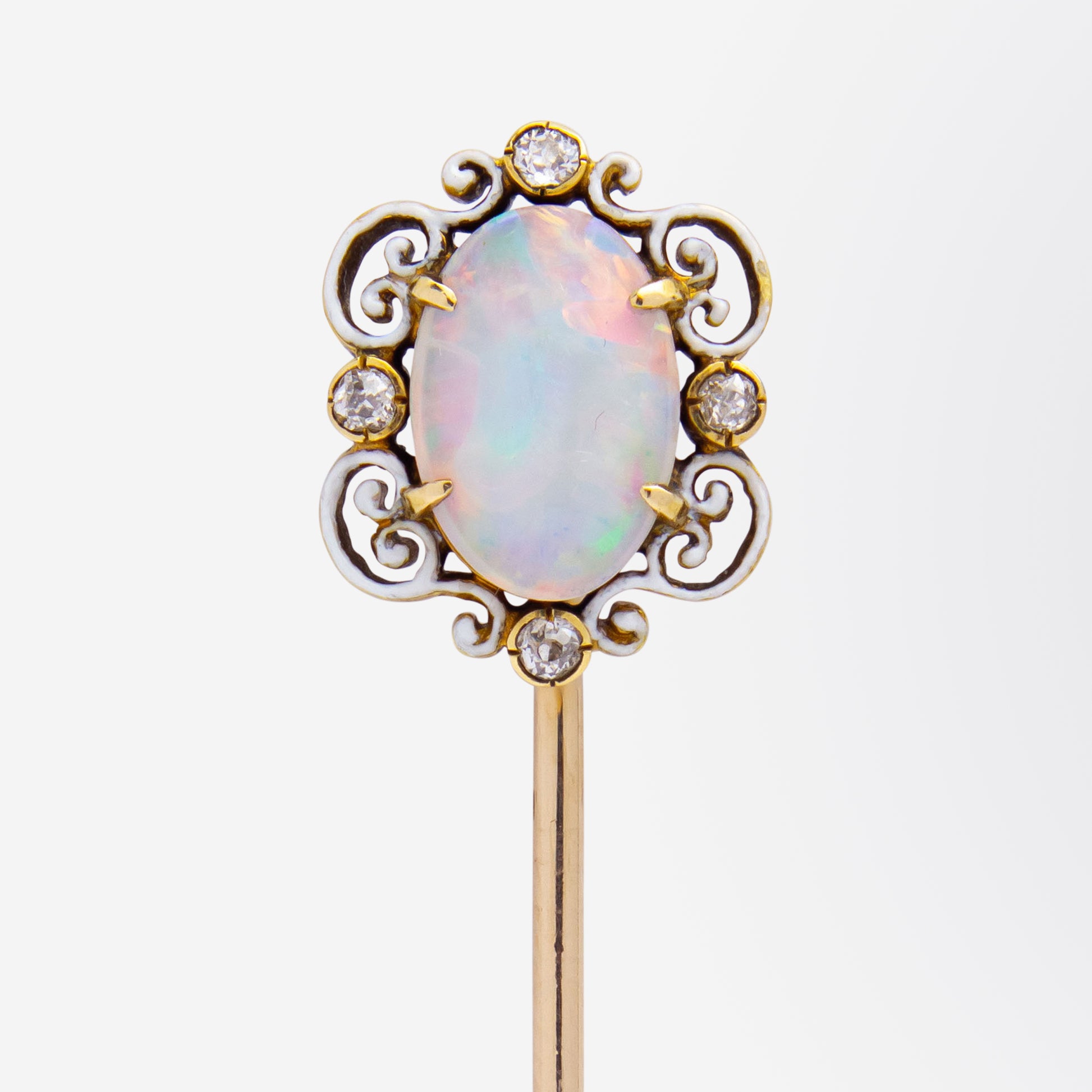 Épingle à cravate Art Nouveau en opale de Tiffany &amp; Company