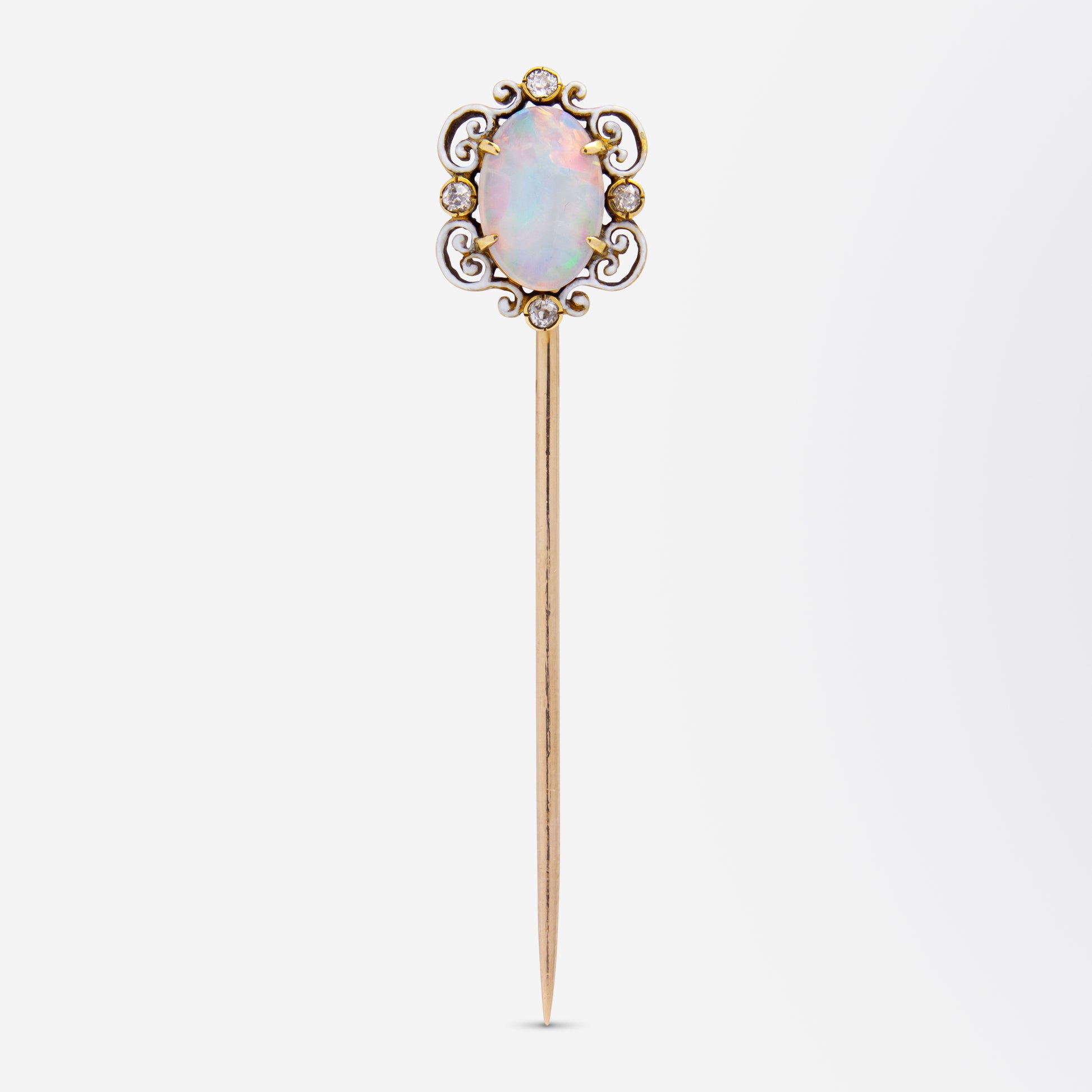 Épingle à cravate Art Nouveau en opale de Tiffany &amp; Company