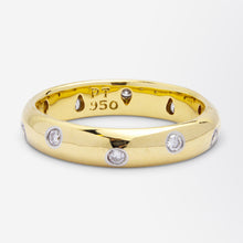 Load image into Gallery viewer, Tiffany &amp; Co 18kt Gold &amp; Diamond Etoile Ring
