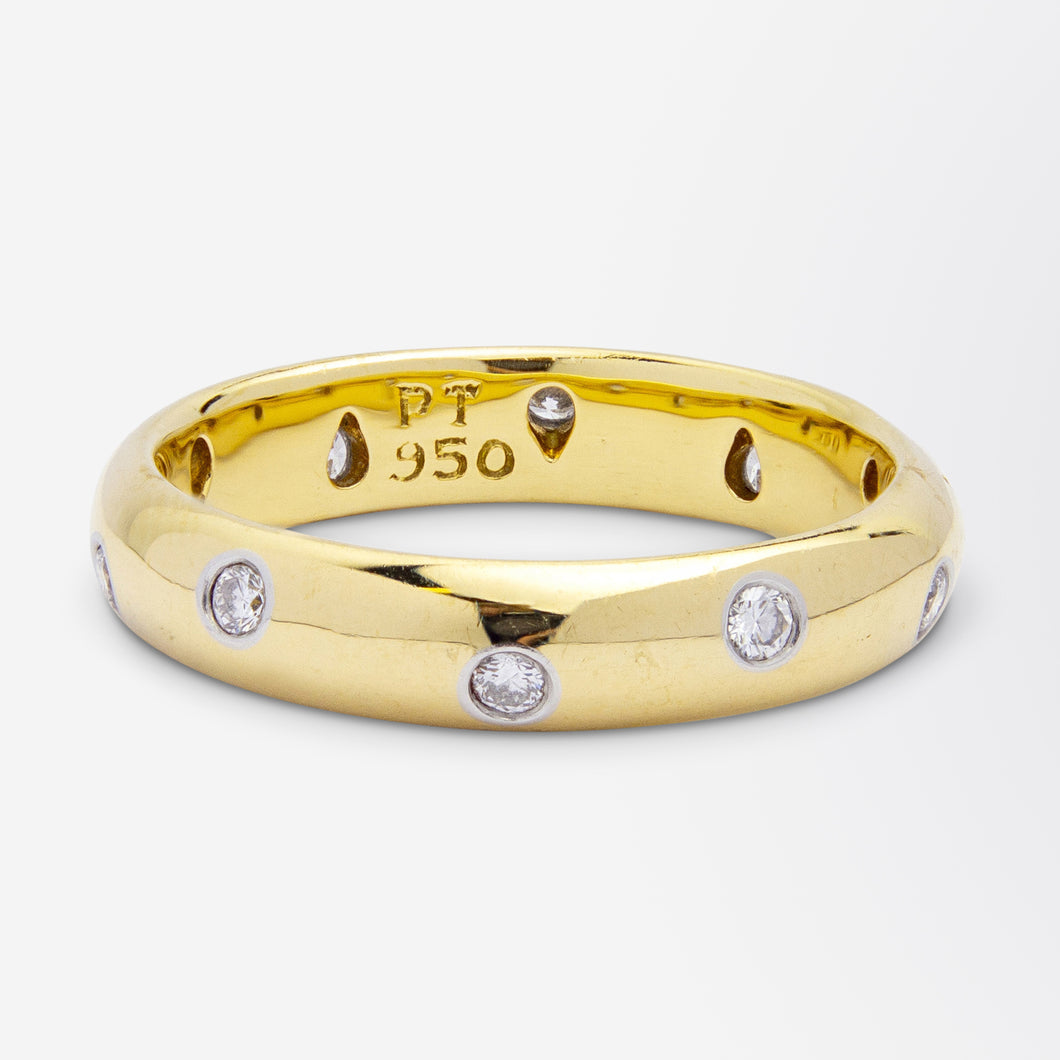 Tiffany & Co 18kt Gold & Diamond Etoile Ring