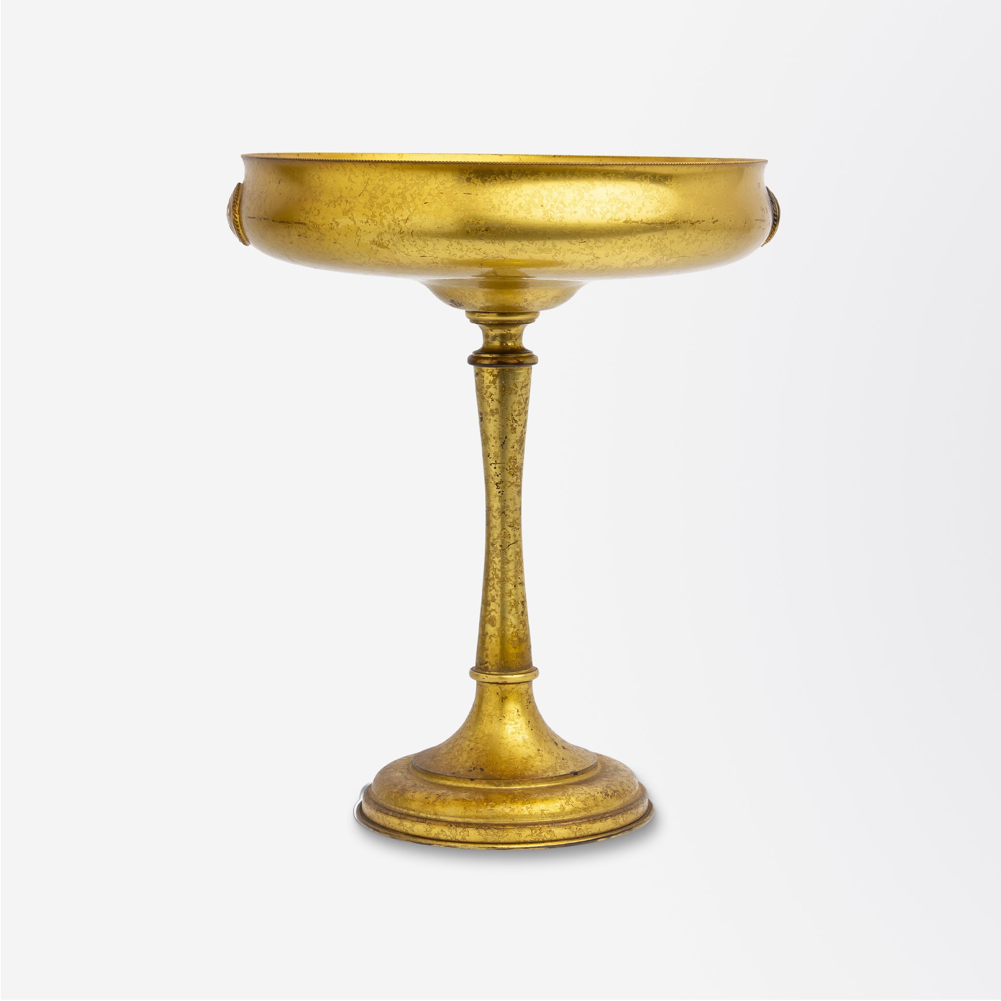 Coupe en bronze doré et émaillé Tiffany Studios