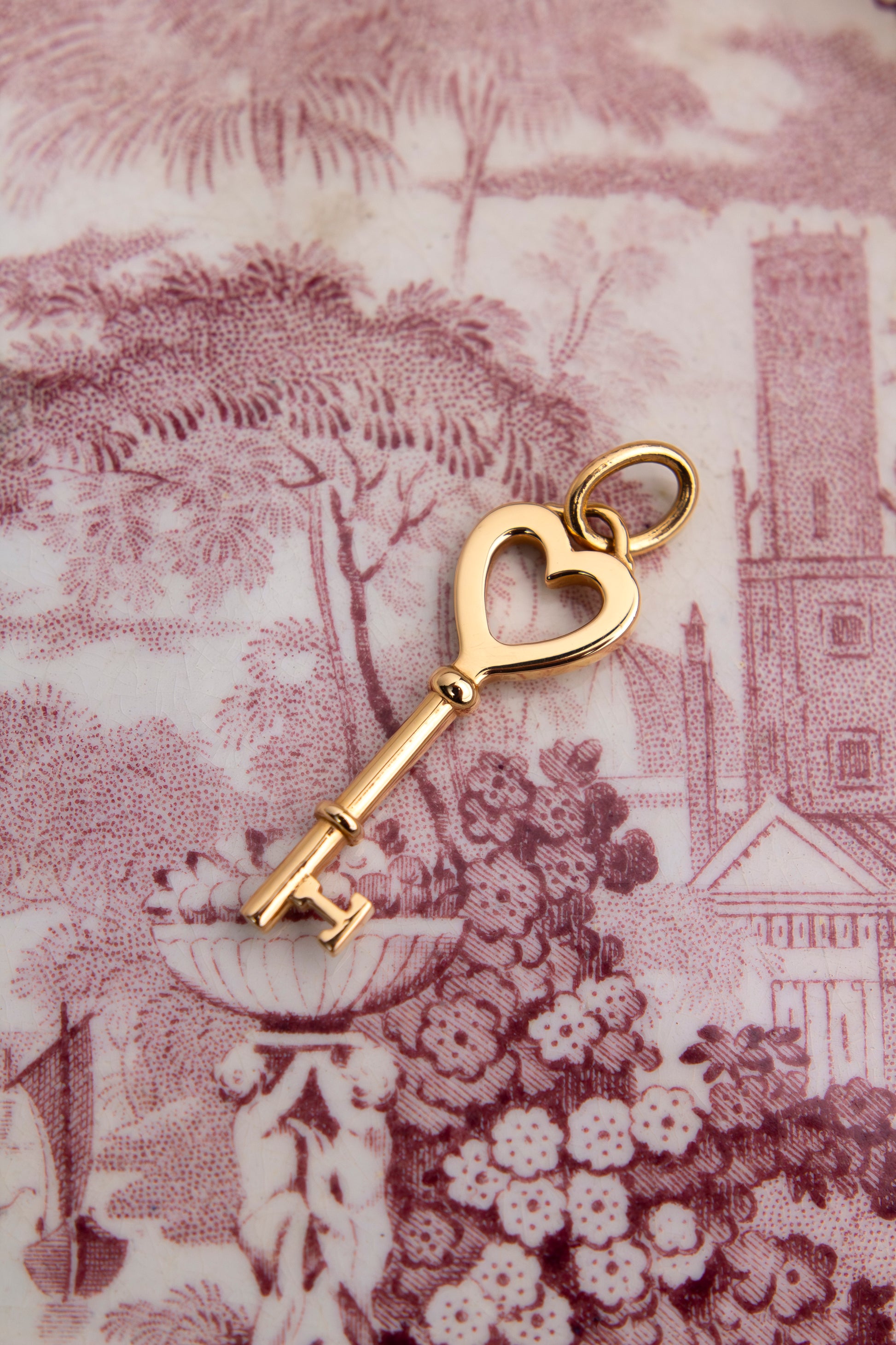 Tiffany and Co 18kt Gold Key Pendant