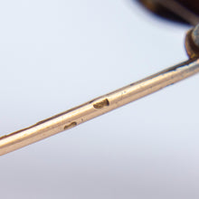 Load image into Gallery viewer, Antique Pearl, Diamond &amp; Sapphire Trident Brooch Pin
