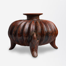 Load image into Gallery viewer, Pre-Columbian Colima Slip-Glazed Earthenware Tripod Vessel
