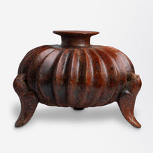 Load image into Gallery viewer, Pre-Columbian Colima Slip-Glazed Earthenware Tripod Vessel
