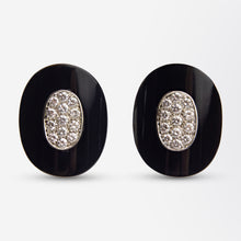 Load image into Gallery viewer, Van Cleef &amp; Arpels Onyx &amp; Diamond Ear Clips
