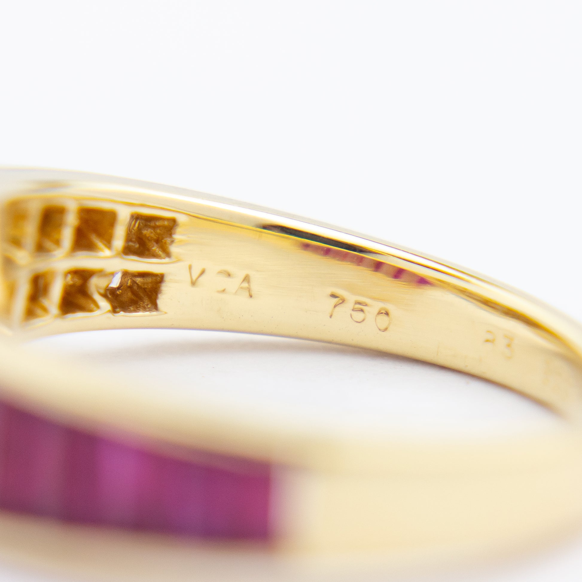 Van Cleef & Arpels Ruby & Diamond Ring in 18kt Gold