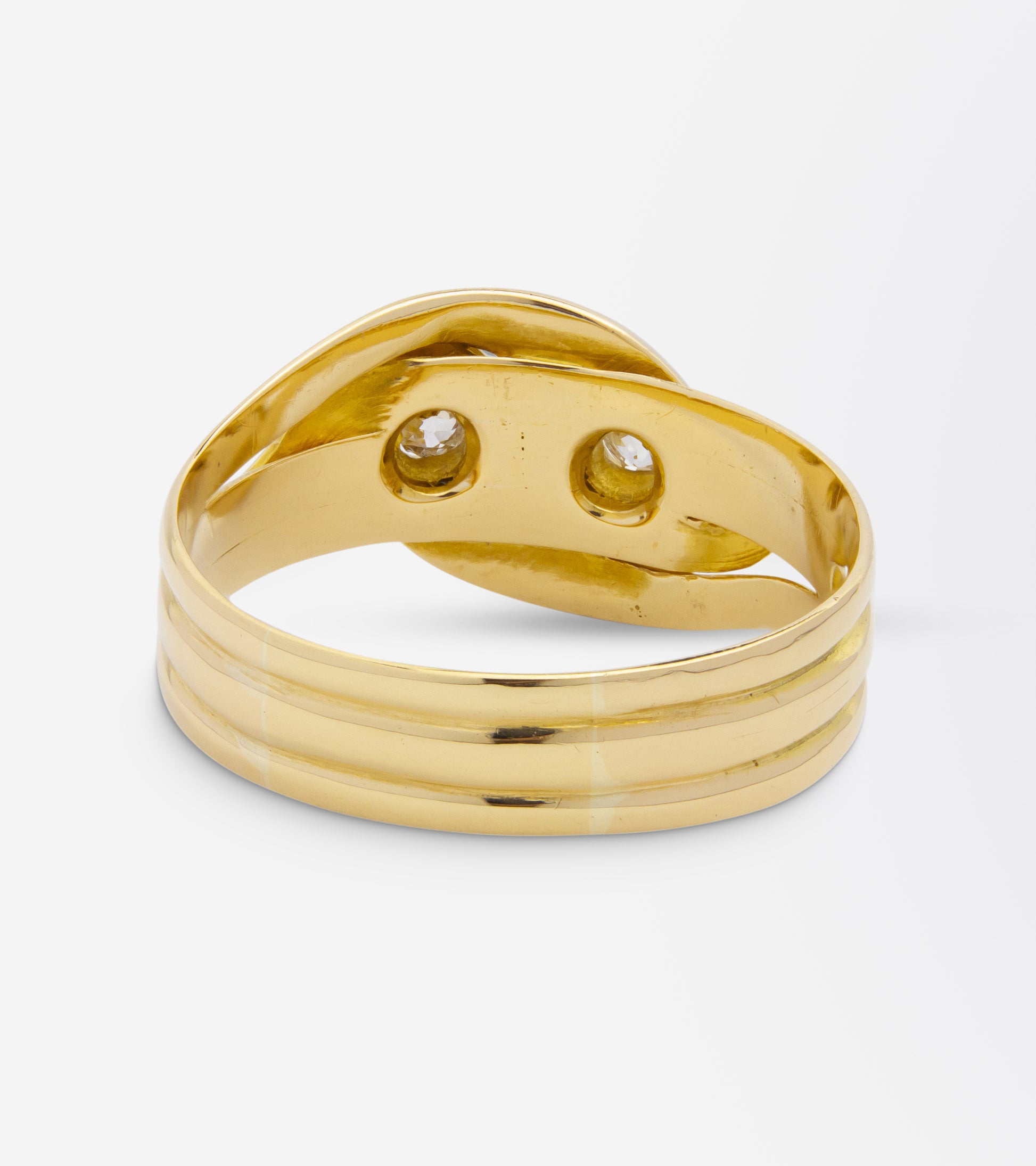 Victorian Gold & Diamond Double Serpent Ring