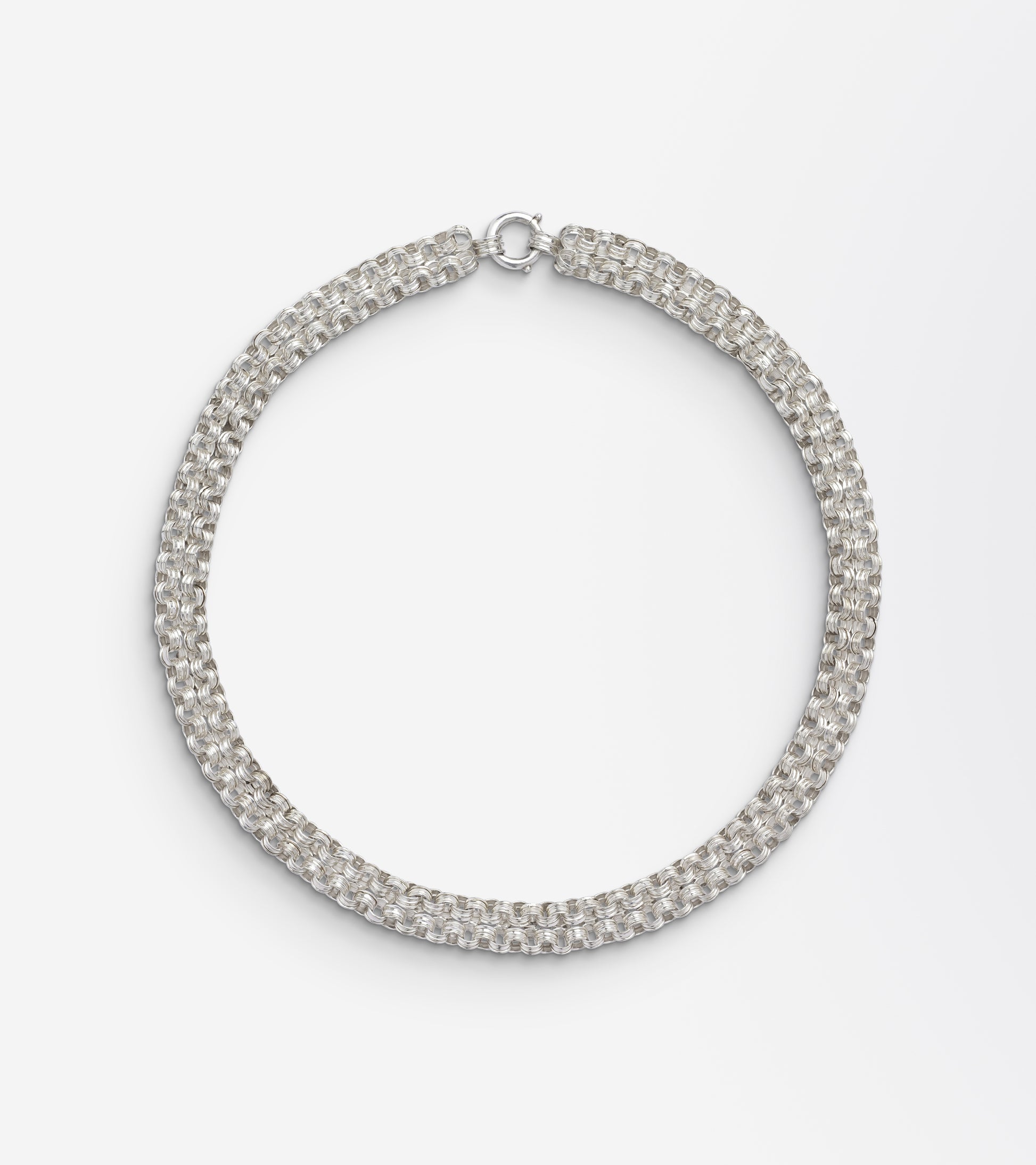 Victorian Sterling Silver Collar with Star Punch Link